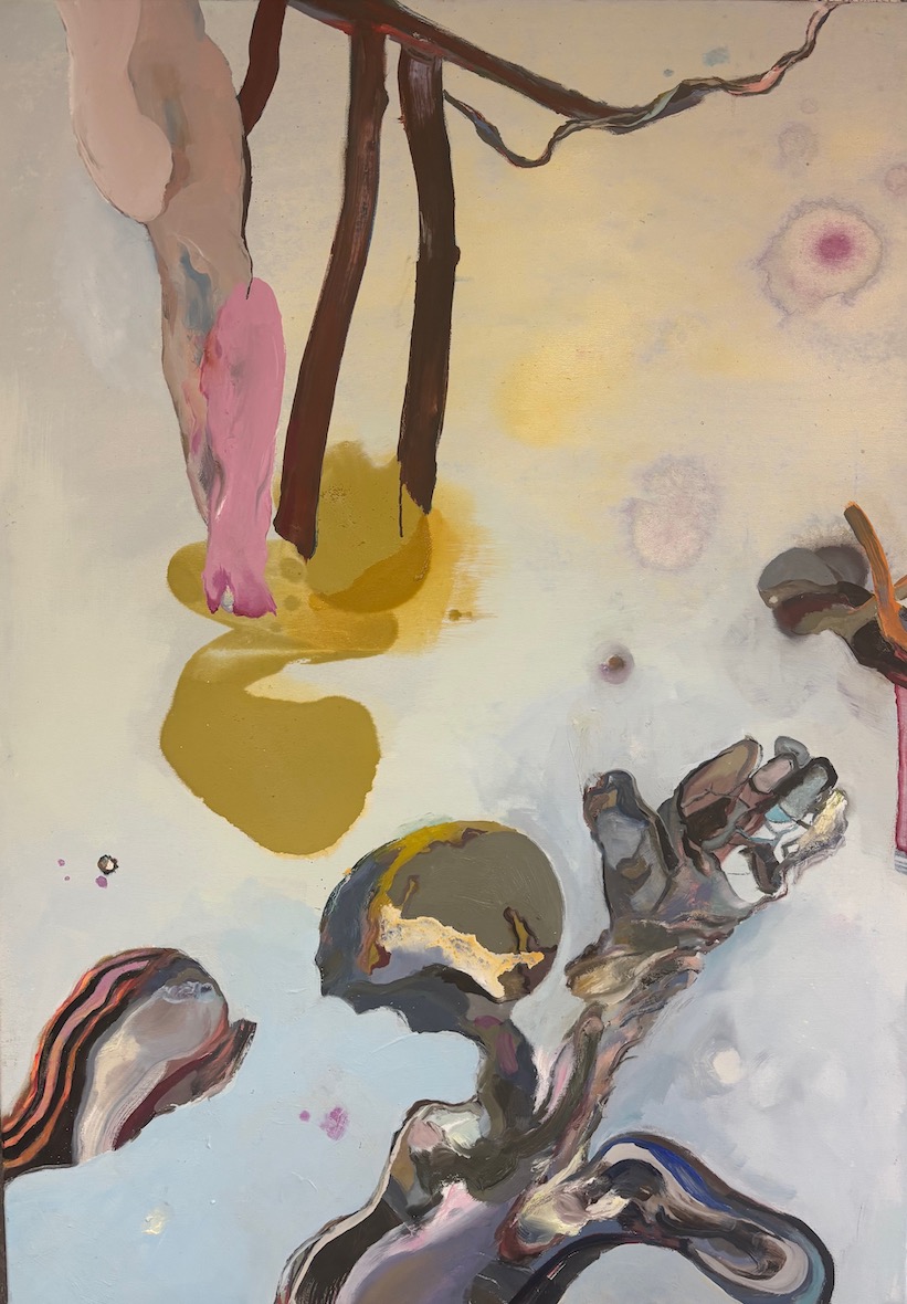 Fragmentado 2 (140 x 100 cm, 2025) Öl auf Leinwand