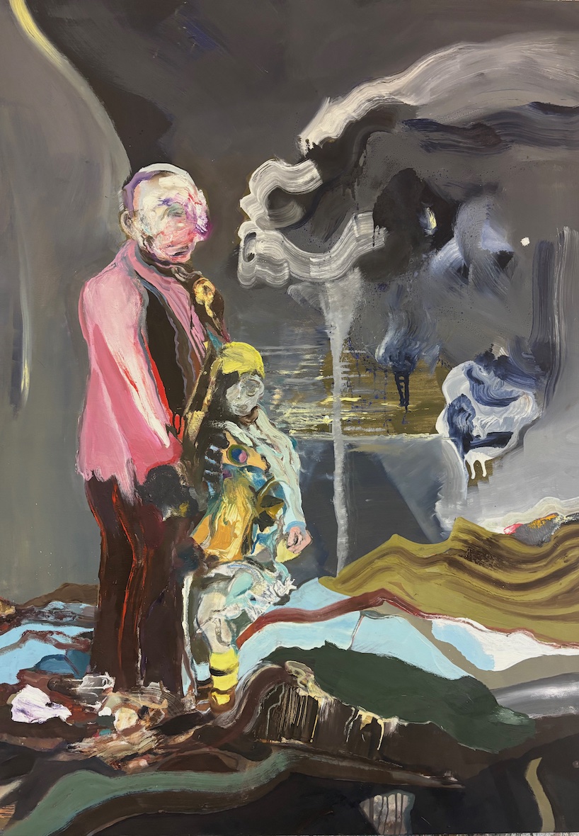 Brother Belbu (140 x 100 cm, 2024) Öl auf Leinwand