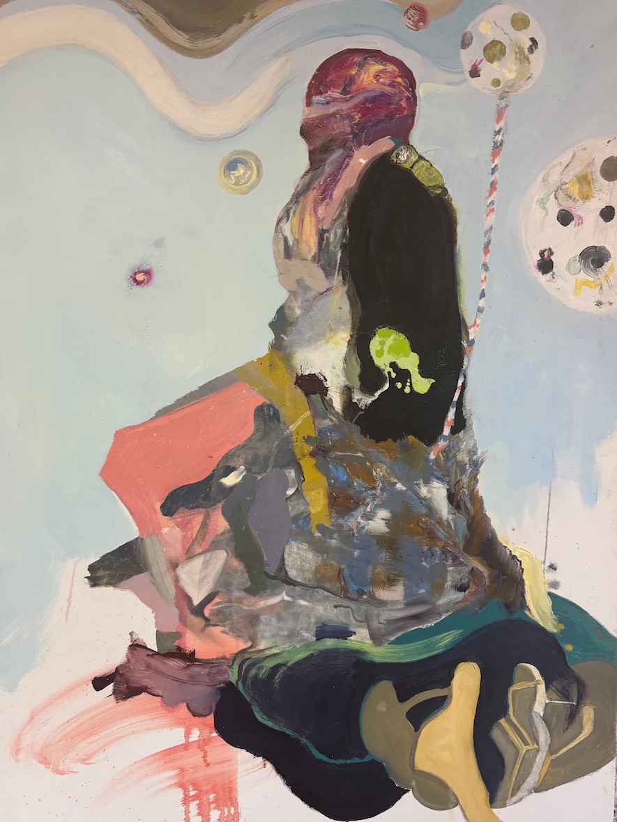 Fragmentado 1 (140 x 100 cm, 2025) Öl auf Leinwand