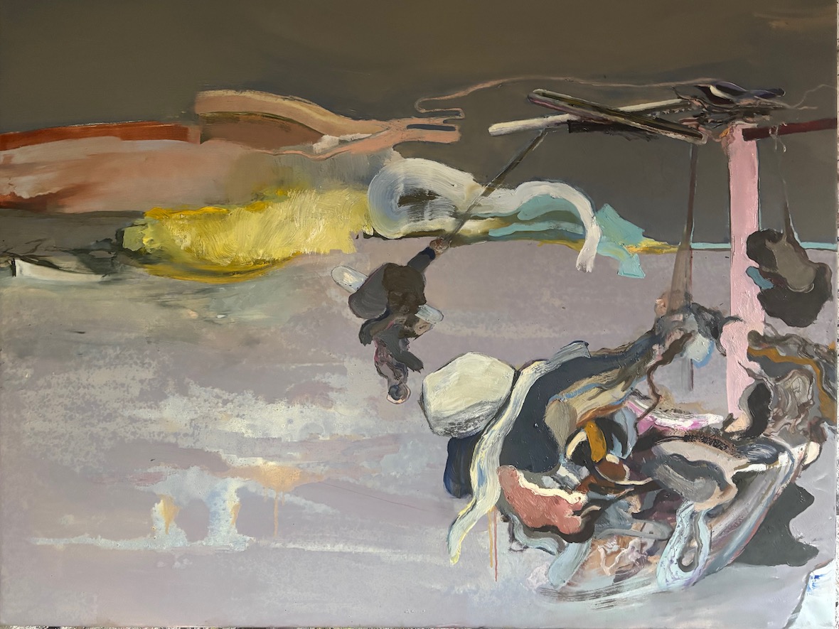 Lubak (100 x 130 cm, 2024) Öl auf Leinwand