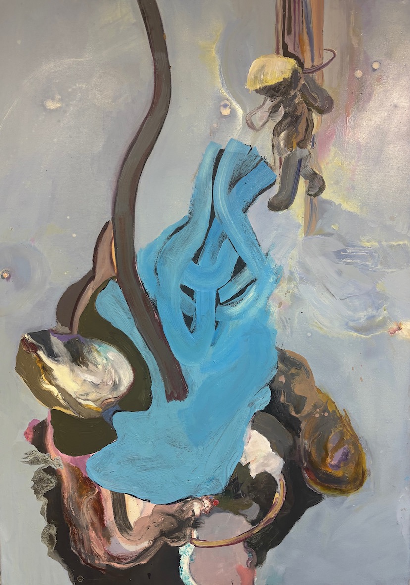 Fragmentado 4 (140 x 100 cm, 2025) Öl auf Leinwand